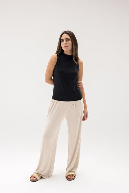 Basic Sleeveless Undershirt Black